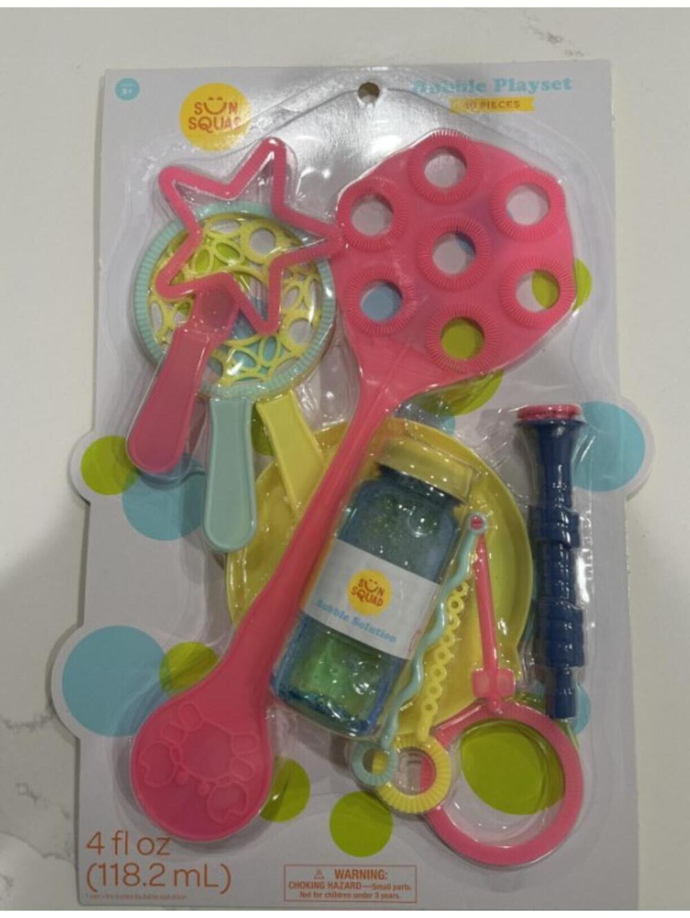 Sun squad bubble Playset 10 pieces New